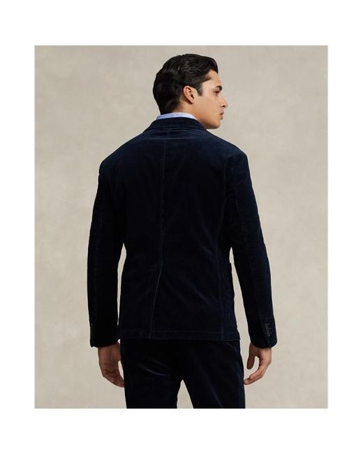 Polo Ralph Lauren Blue Modern Stretch Corduroy Suit Jacket for men