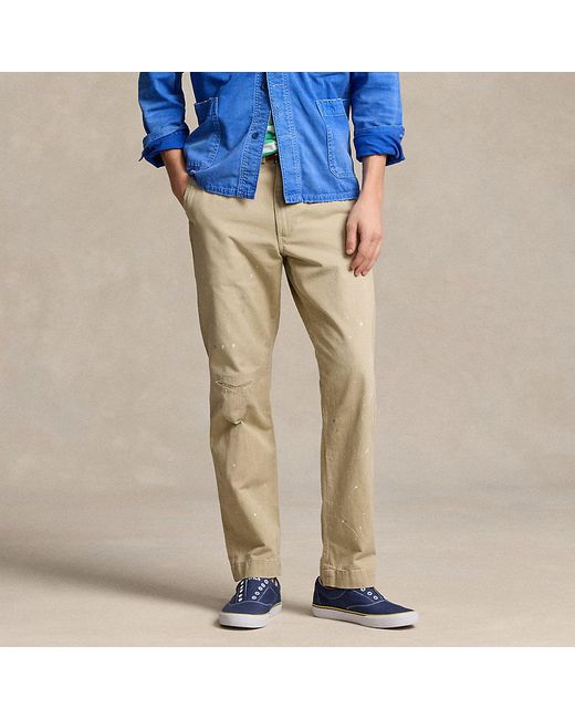 Pantaloni Salinger in chino Straight-Fit di Polo Ralph Lauren in Blue da Uomo