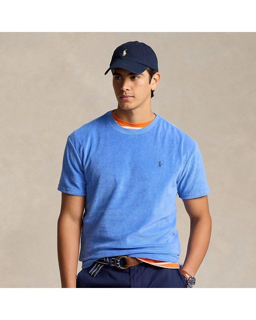 Polo Ralph Lauren Blue Classic Fit Terry T-shirt for men