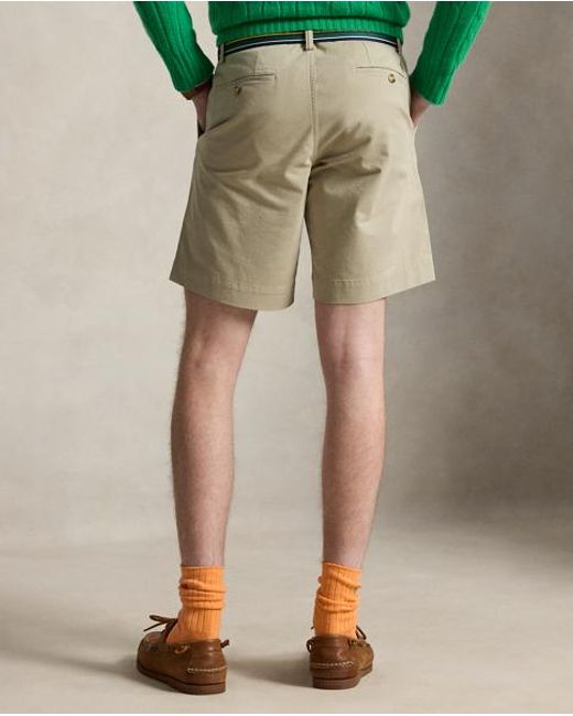 Polo Ralph Lauren Green 23 Cm Stretch Straight Fit Chino Short for men