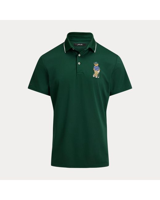 Ralph Lauren Green Tailored Fit Polo Bear Polo Shirt for men