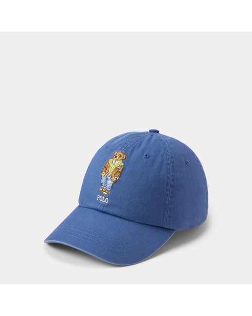 Polo Ralph Lauren Blue Polo Bear Twill Ball Cap for men