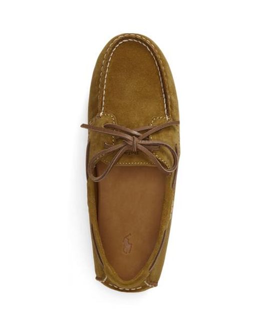 Polo Ralph Lauren Natural Suede Camp Driver