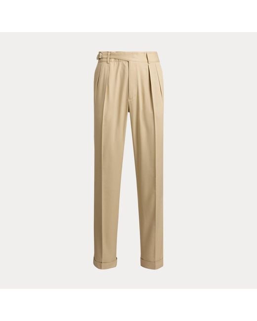 Ralph Lauren Natural Hand-Tailored Silk Suit Trouser for men