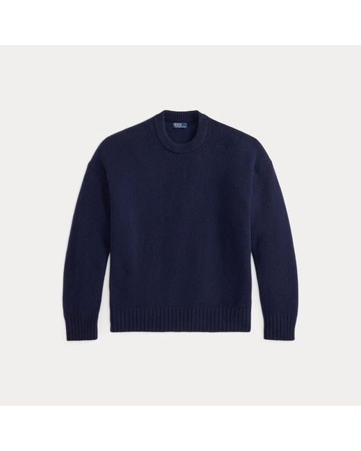 Polo Ralph Lauren Blue Wool Crewneck Jumper