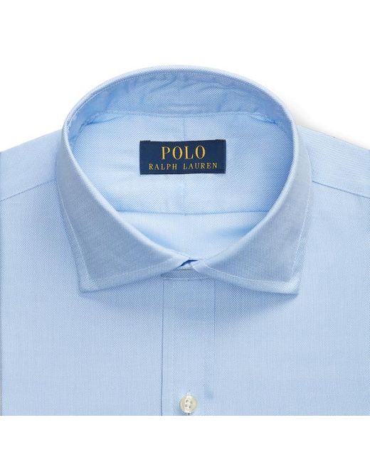 Polo Ralph Lauren Blue Regent Slim Fit Textured Shirt for men