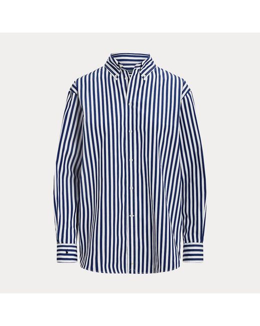 Ralph Lauren Blue Striped Button-up Shirt