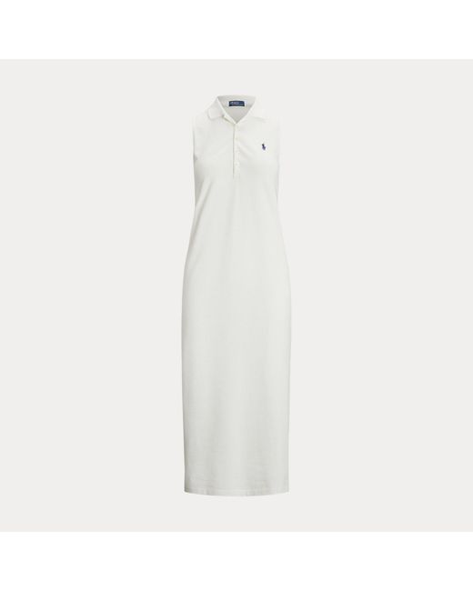 Polo Ralph Lauren Natural Stretch-Cotton Sleeveless Polo Dress