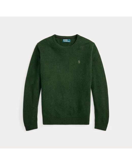 Polo Ralph Lauren Green Wool Crewneck Jumper for men