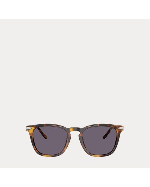 Ralph Lauren Brown Automotive Square Sunglasses for men