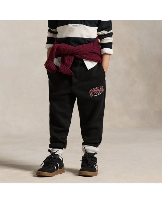 Polo Ralph Lauren Black Ralph Lauren Boy's Logo Fleece Jogger Pant for men