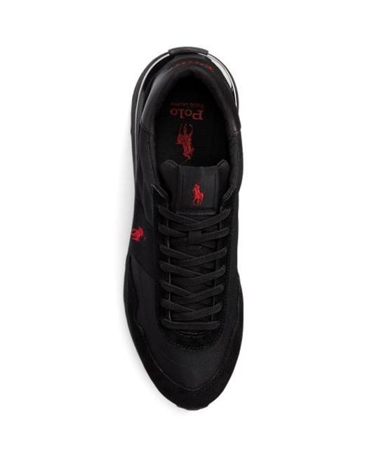 Polo Ralph Lauren Black Train 89 Low-Top Trainers for men