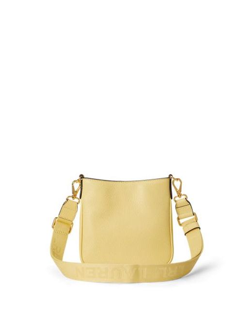 Ralph Lauren Metallic Pebbled Leather Small Cameryn Crossbody