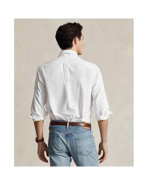 Polo Ralph Lauren Custom-Fit Oxfordhemd mit Polo Bear in White für Herren