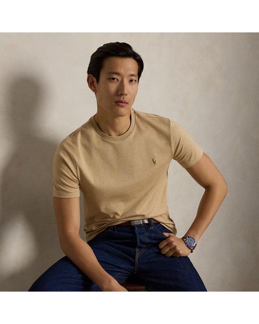 Polo Ralph Lauren Natural Custom Slim Fit Soft Cotton T-Shirt for men