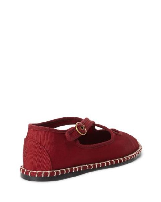 Polo Ralph Lauren Red Grosgrain Mary Jane Espadrille