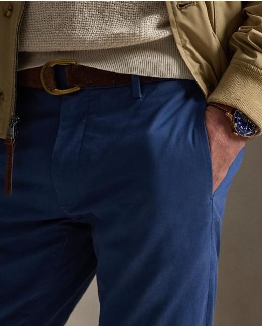 Polo Ralph Lauren Blue Greenwich Stretch Slim Fit Chino Trouser for men