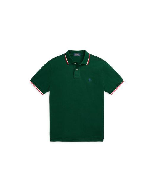 Polo Ralph Lauren Custom-Slim-Fit Piqué-Poloshirt in Green für Herren