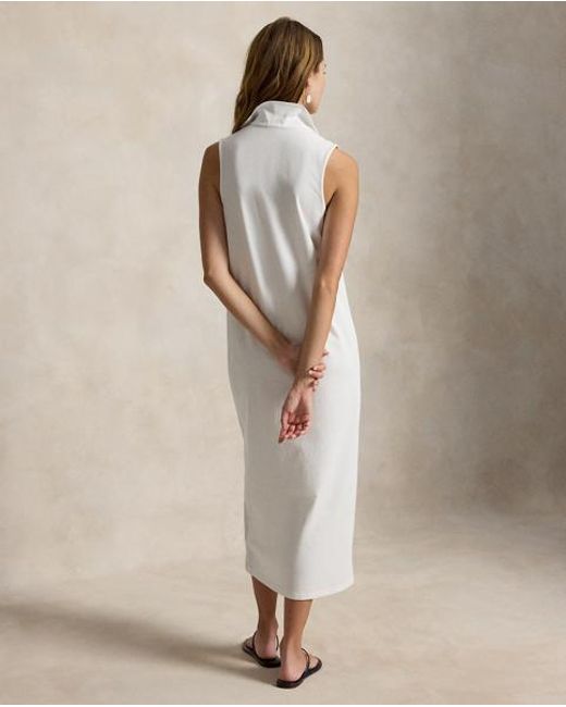 Polo Ralph Lauren Natural Stretch-Cotton Sleeveless Polo Dress