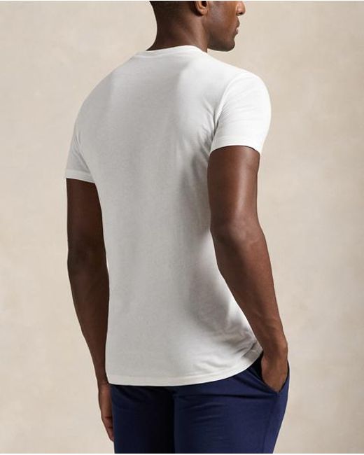Polo Ralph Lauren White Slim Crewneck 3-pack for men