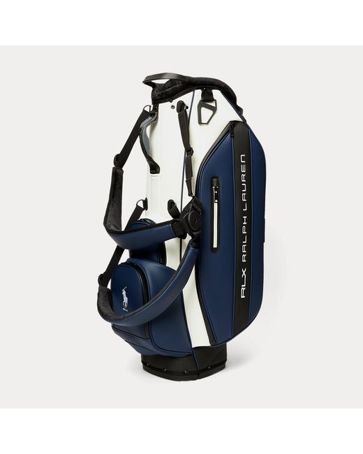 Ralph Lauren Blue Embroidered Logo Golf Stand Bag for men