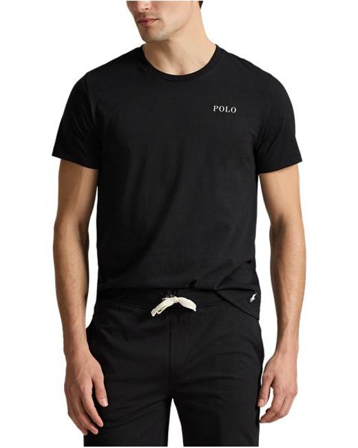 Polo Ralph Lauren Black Cotton Jersey Sleep Shirt for men