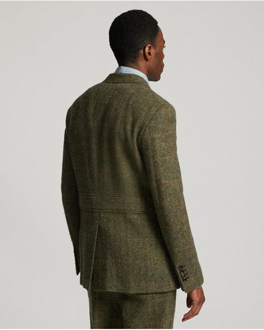 RRL Woll-Anzugjacke Mit Windowpane-Karo in Green für Herren
