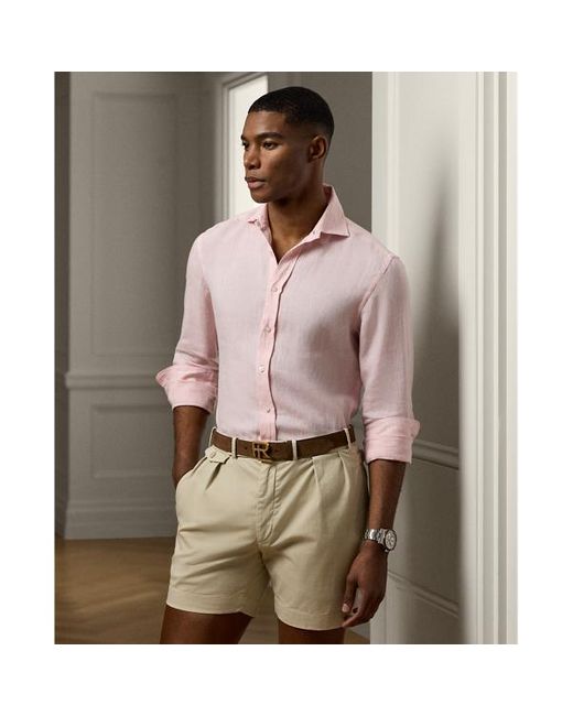 Ralph Lauren Pink Ralph Lauren Linen Shirt for men