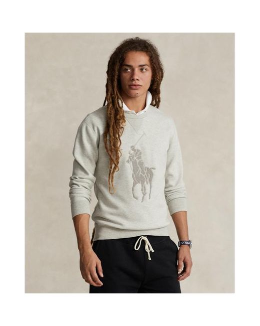Polo Ralph Lauren Gray Big Pony Double-knit Sweatshirt for men
