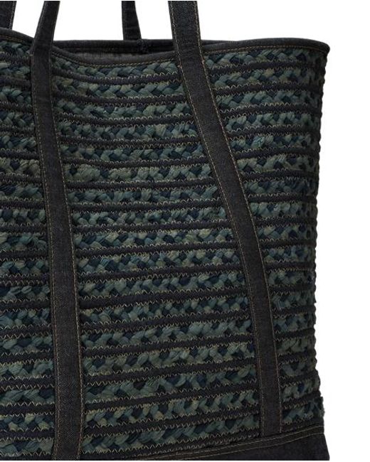 RRL Black Hand-Braided Tote for men