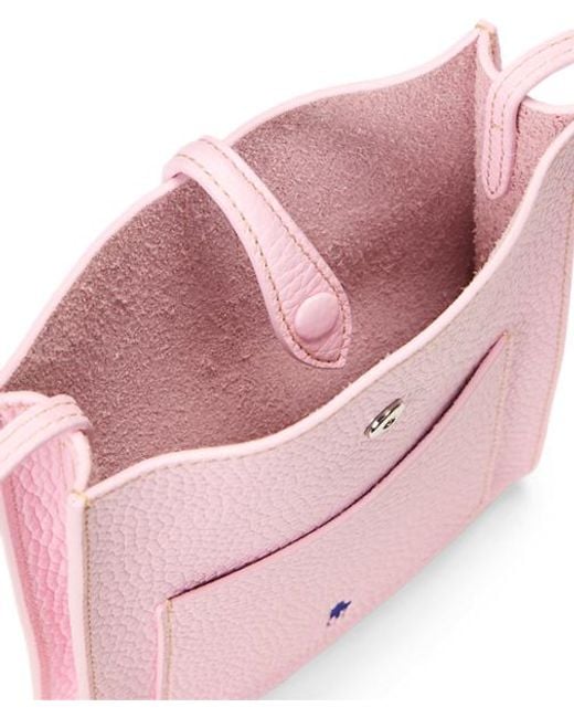 Polo Ralph Lauren Pink Polo Play Leather Pocket Crossbody