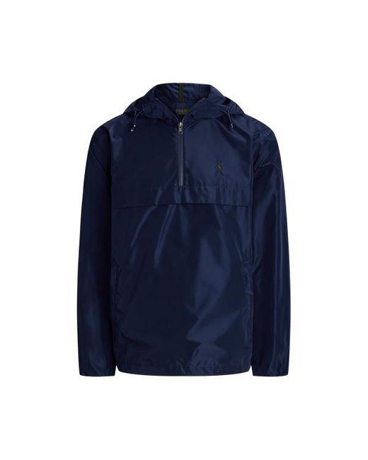 Polo Ralph Lauren Blue Pullover Hooded Jacket for men