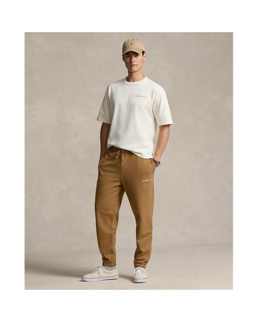Polo Ralph Lauren Natural Relaxed Fit Logo Fleece Tracksuit Bottom for men