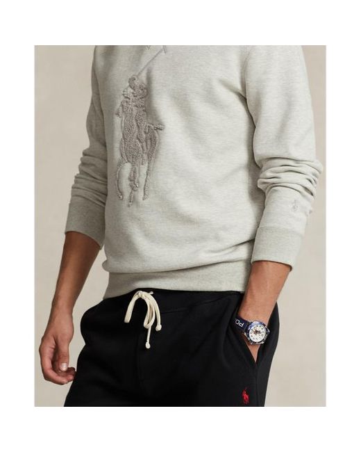 Polo Ralph Lauren Gray Big Pony Double-knit Sweatshirt for men