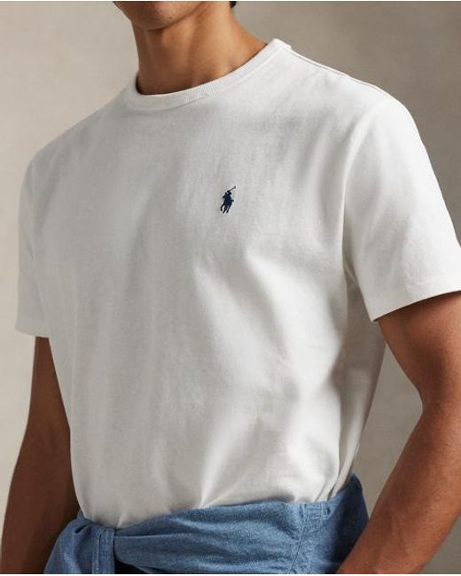 Polo Ralph Lauren White Classic Fit Heavyweight Jersey T-shirt for men