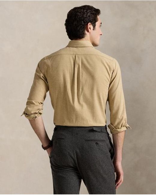 Polo Ralph Lauren Custom-Fit Performance-Hemd Aus Twill in Natural für Herren