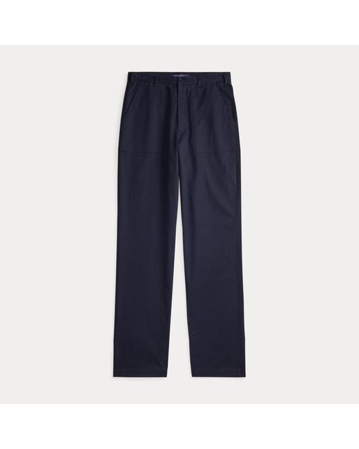 Ralph Lauren Blue Hand-Tailored Relaxed Fit Sailor Trouser for men