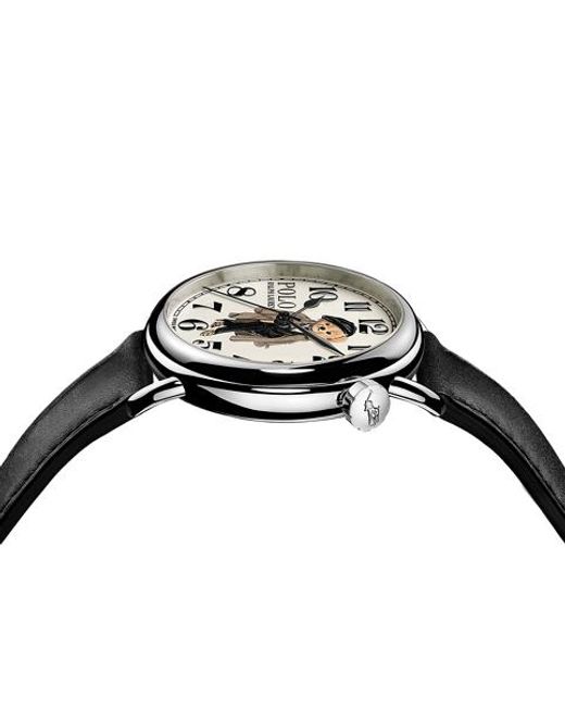 Polo Ralph Lauren Metallic 38 Mm Ricky Trench Coat Polo Bear Watch