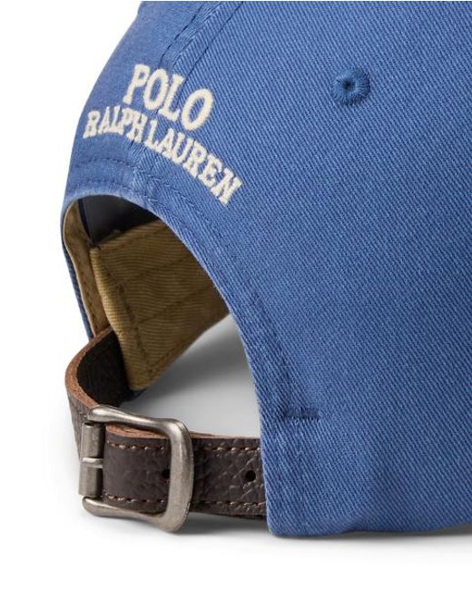 Polo Ralph Lauren Blue Polo Bear Twill Ball Cap for men
