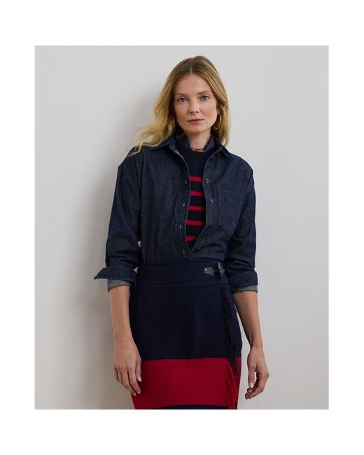 Camicia in denim Relaxed-Fit di Ralph Lauren in Blue