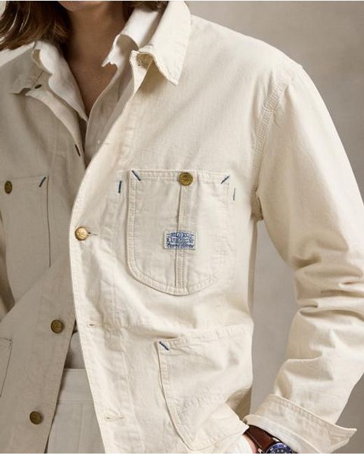 Polo Ralph Lauren Utility-Jacke Aus Twill in Natural für Herren