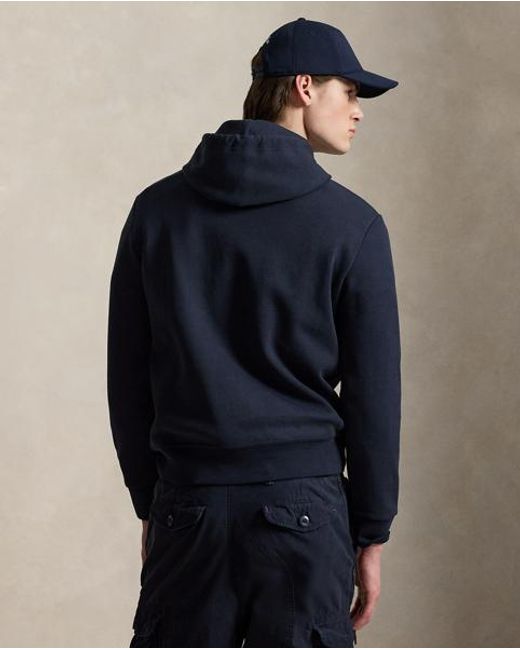 Polo Ralph Lauren Blue Double-Knit Hoodie for men