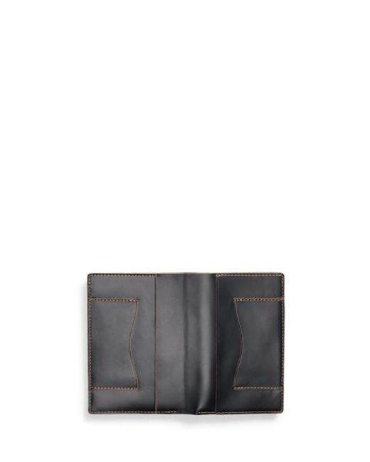 RRL Gray Leather Passport Holder for men