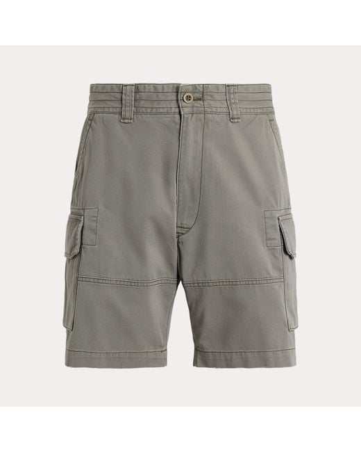 Polo Ralph Lauren Gray 20.5 Cm Gellar Relaxed Twill Cargo Short for men