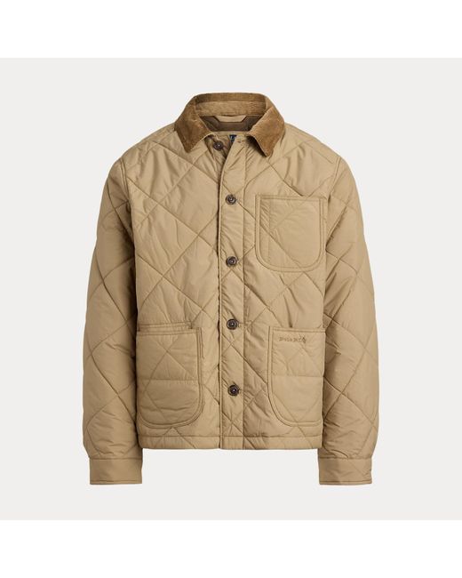 Polo Ralph Lauren Blue The Hurston Quilted Utility Jacket for men