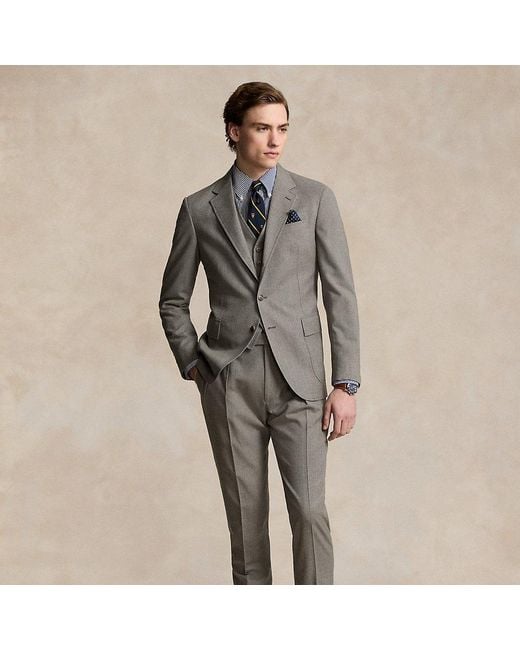 Ralph Lauren Gray Polo Wool Flannel 3-piece Suit for men