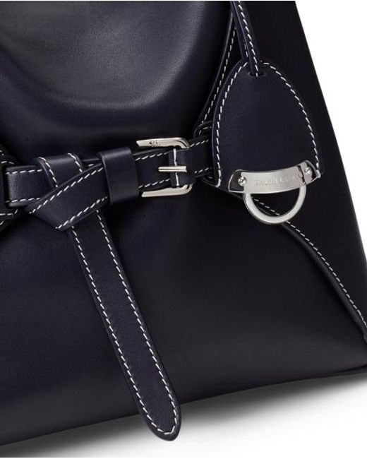 Ralph Lauren Black The Ralph Lauren Calfskin Top Handle