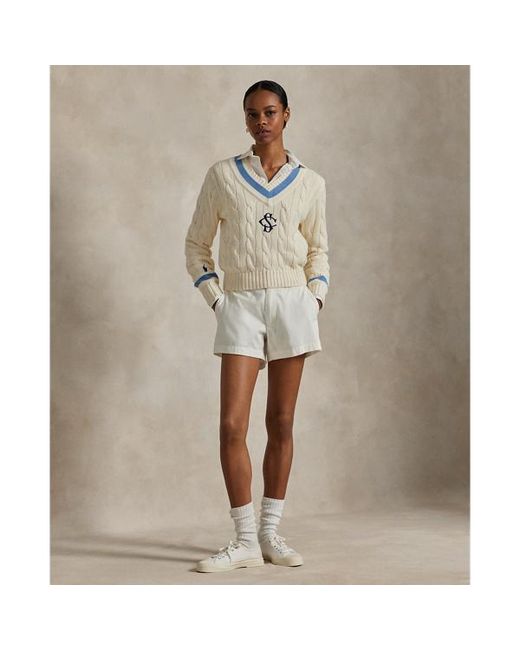 Ralph Lauren The Spelman College Cricket Sweater in Natural Lyst Canada