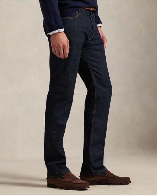 Ralph Lauren Blue Hampton Straight Jean for men