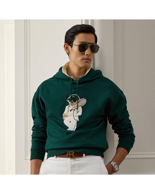 Ralph Lauren Green Ralph Lauren Polo Bear Fleece Hoodie for men